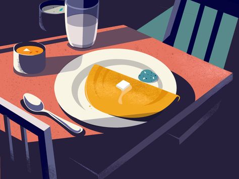 Morning - Breakfast by ranganath krishnamani #Design Popular #Dribbble #shots Food Illustration Design, Indian Illustration, Isometric Illustration, Affinity Designer, Flat Illustration, Editorial Illustration, Illustrations And Posters, Food Illustrations, Graphic Design Illustration