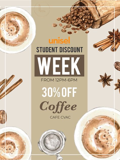 Cafe Advertising Posters, Catering Poster, Coffee Poster Design, Coffee Advertising, Korean Cafe, Diwali Pictures, Coffee Sale, Advertisement Poster, Advertising Board