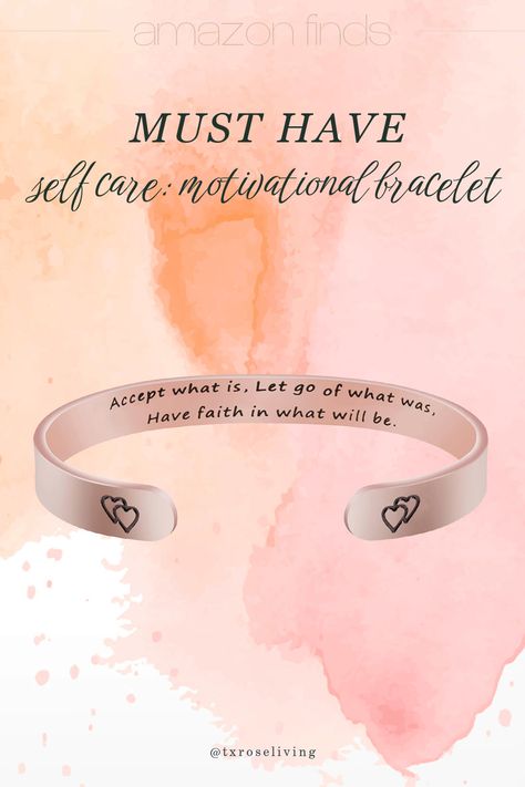 Wearing an affirmation on your wrist helps remind you of healing. #affiliatelink Motivational Bracelets, Awareness Jewelry, Inspirational Bracelets, Inspirational Jewelry, Cuff Bangle Bracelet, Retirement Gifts, Thanksgiving Birthday, Thanksgiving Gifts, Cuff Bangles