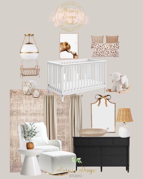 Nursery Design Board, Nursery Design Neutral, Small Space Nursery, Nursery Idea, Small Nurseries, Nursery Room Design, Girl Nursery Room, Design Boards, Baby Room Inspiration