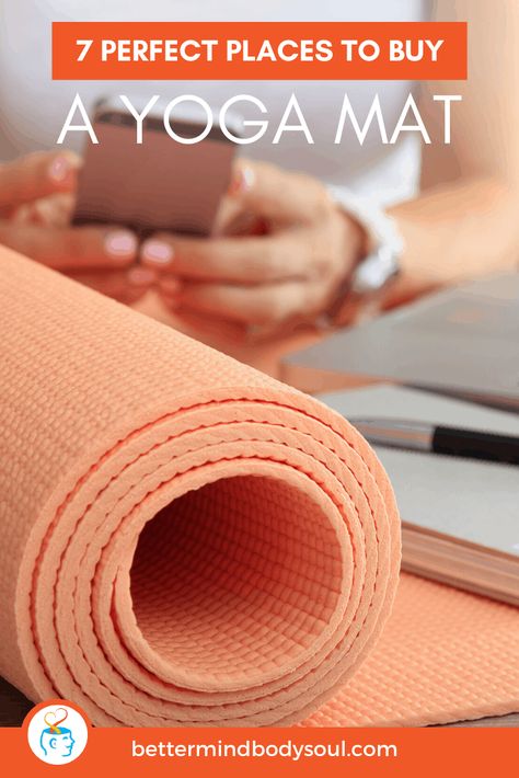 Looking for a good yoga mat but don’t know where the best place is to get a cheap, affordable one? Or perhaps you want a unique color that just isn't found in stores. Whether you want one for travel or a super thick mat, online stores are the way to go. Here’s a helpful list that shows you the details of the most popular online retailers that sell yoga mats. Check it out! #yoga #pilates Namaste Quotes, Best Yoga Mat, Pilates Reformer Exercises, Yoga Mats Best, Getting Back In Shape, Iyengar Yoga, Restorative Yoga, Aerial Yoga, Toning Workouts