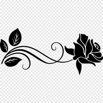 Roses Silhouette, Tinker Bell Silhouette, Half Sleeve Rose Tattoo, Rosas Vector, Rose Line Art, Rose Outline, Rose Drawing Tattoo, Rose Stencil, Cricut Decals