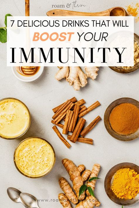 Daily Immune Booster, Immune Boost Drink, Immune Boost Juice Recipes, Juices For Immune Support, Diy Immunity Booster, Build Immunity Naturally, Immunity Booster Juice Recipe, Immune Boosting Remedies, Immunity Building Foods