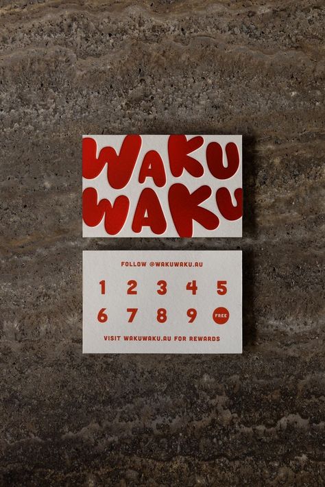 Waku Waku — Business Card branding #brandidentity #logomotives #logographic Restaurant Logo Design Ideas Simple, Japanese Restaurant Branding, Timber Seating, Sandwich Cafe, Restaurant Branding Identity, Japanese Branding, Japanese Restaurant Interior, Natural Aesthetics, Japanese Packaging