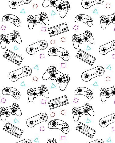 Kids Pattern Design, Video Game Logos, Video Games Birthday Party, Boy Printable, Caracter Design, Boys Prints, Retro Gaming Art, Minimal Patterns, Video Games Birthday