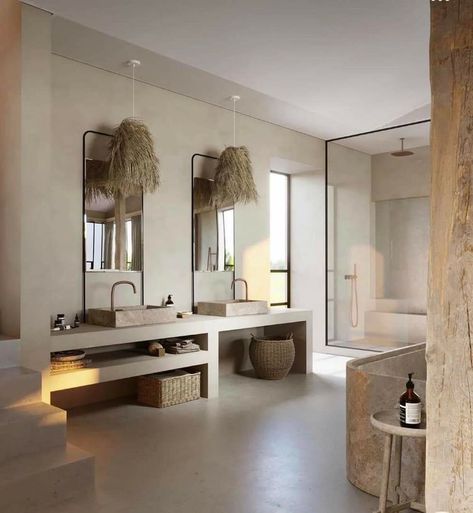 Boutique Bathroom, Bathroom Inspiration Decor, Dream House Interior, Interior Inspo, Modern House Exterior, House Inspo, Dream Home Design, Bathroom Inspiration, The Bathroom