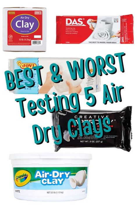 Best Air Dry Clay Products, How To Keep Air Dry Clay From Cracking, How To Work With Air Dry Clay, Airdry Clay Sculpture, Air Dry Clay Sealer, Das Modelling Clay, Das Modelling Clay Ideas, Jovi Air Dry Clay Ideas, How To Seal Air Dry Clay