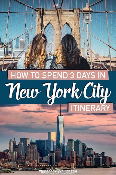 how to spend 3 days in NYC itinerary or a perfect weekend in NYC trip Nyc Weekend Trip, 4 Days In Nyc, Where To Stay In Nyc, 3 Days In New York, New York City Itinerary, Nyc Sightseeing, Nyc Itinerary, Nyc Attractions, Nyc Travel Guide