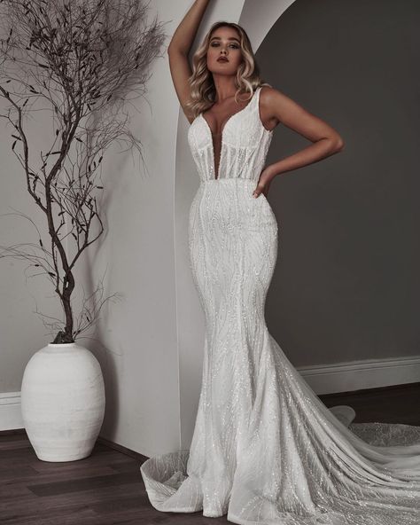 All Posts • Instagram Karoza Bridal, Wedding Dresses With Train, Blanche Bridal, Dresses With Train, 3d Beading, Glam Wedding Dress, Bridal Studio, Chic Brides, Bridal Consultant