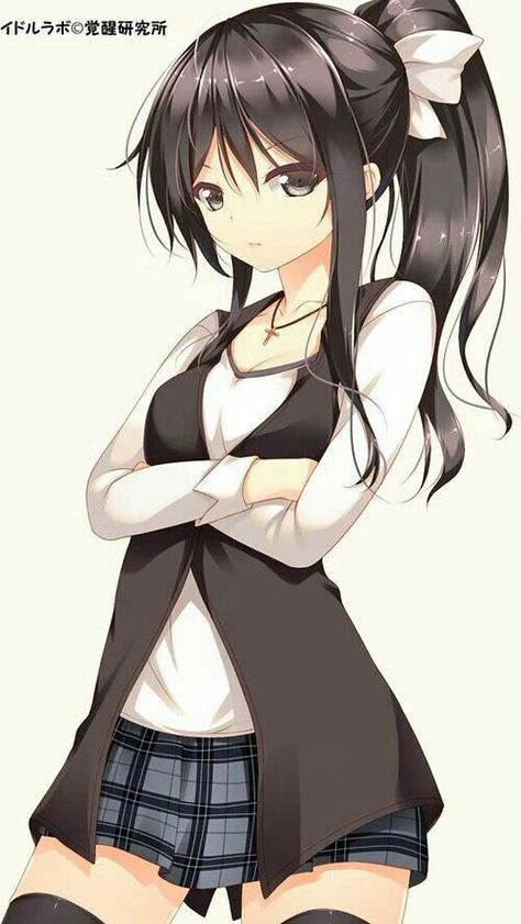 #wattpad #fanfic Pues esta es una historia genderbend de Yuno y ___ en lugar de Yukki. (Yo también le digo así XD). Pues sin más puedes empezar a leer :3 White Ponytail, Read Anime, Crossed Arms, Background Brown, Skirt Bow, Anime Makeup, Hair Simple, Simple Background, Manga Characters