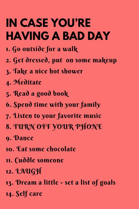 14 ways to be happy in case you’re having a bad day #happiness When You Are Having A Bad Day, When A Bad Day Hits, What To Do When Having A Bad Day, If You’re Having A Bad Day, When Your Having A Bad Day, How To Be Happy When Things Are Bad, Ways To Be Happy, Had A Bad Day, Bad Morning