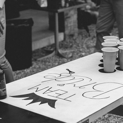 Wedding Planner UK| Green Lily Events on Instagram: "If it’s one thing I love, it’s the unique details of a wedding day😍 This beer pong table is everything and more for our couples, it’s such a fun and exciting way to get everyone loosened up and involved in your wedding reception! There is nothing like a good competition to liven things up!😮‍💨 Don’t forget to follow @greenlily_events for more!🤍 #weddingbeerpong #weddinggames #beerpong #teambride #teamgroom #weddingentertainment #surreywedding #surreyweddingplanner #surreyweddingplanning #surreyweddinggames #weddingplannersurrey #weddingplanningsurrey" Wedding Beer Pong, Green Lily, Team Groom, Beer Pong Tables, Pong Table, Wedding Entertainment, Beer Pong, Wedding Games, Team Bride