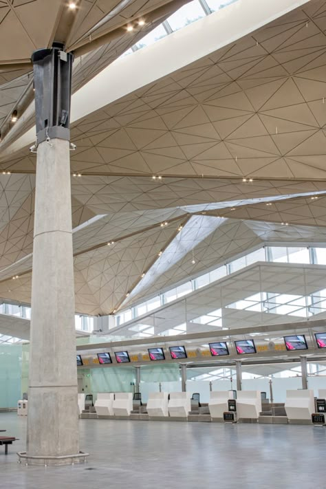 terminal at the pulkovo international airport in st. petersburg, russia by grimshaw architects Grimshaw Architects, Public Transport Architecture, Airport Architecture, Airport Terminal, Airport Design, Airport Lounge, Airports Terminal, Roof Structure, Structure Architecture