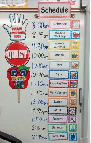 Elementary School Schedule, Grade 1 Schedule, Daily Schedule Cards For Classroom Free, 1st Grade Daily Schedule, First Grade Daily Schedule, 1st Grade Schedule, 2nd Grade Schedule, Classroom Schedule Template, Classroom Schedule Display