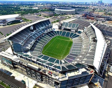 The Lincoln Financial Field is a football stadium, located in Philadelphia, Pennsylvania. It is also referred as the 'Linc' by the local citizens. The field opened its door for spectators on 3rd August 2003 after two years of construction. The chief architecture firms that built this magnificent stadium are NBBJ and Agoos Lovera Architects. The project manager was KUD International and the structural engineer was Ove Arup & Partners. Eagles Stadium, Philadelphia Eagles Stadium, American Football Stadium, Sports Architecture, Eagles Football Team, Nfl Stadium, Architecture Firms, Structural Engineer, Lincoln Financial Field