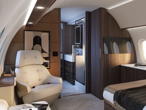 Dassault Unveils Falcon 10X, Its Largest Private Jet With 7,500 Mile Range Airplane Interior Design, Private Plane Interior, Airplane Interior, Private Jet Travel, Private Jet Interior, Private Flights, Falling Behind, Luxury Private Jets, Super Fast Cars