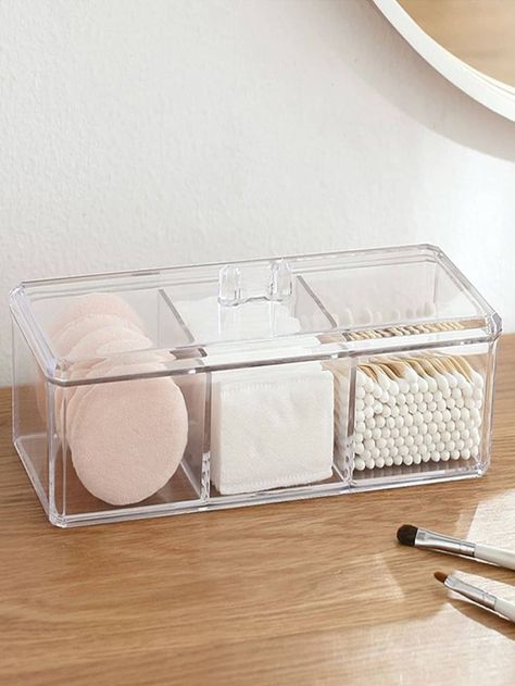 Clear Cosmetic Storage Box Rangement Makeup, Penyimpanan Makeup, Make Up Storage, Úložný Box, Acrylic Organizer Makeup, Acrylic Organizer, Storage Boxes With Lids, Dental Floss, Makeup Box