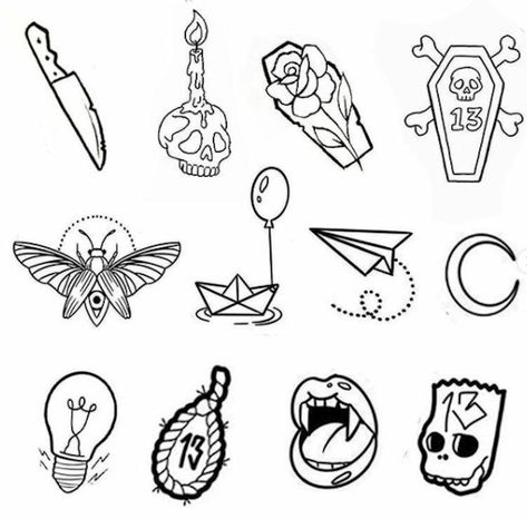 Flash Art Tattoos, Dollar Tattoo, Cream Tattoo, Friday The 13th Tattoo, Art Flash, 13 Tattoos, Stick N Poke, Handpoke Tattoo, Stick N Poke Tattoo