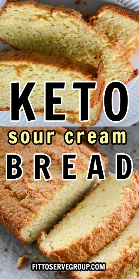 This keto sour cream bread makes a great moist keto-friendly quick white bread. It's a simple recipe that is sure to become a staple for anyone looking for sour cream-based keto bread. What's great about this recipe is that it uses basic ingredients found in most keto baking pantries. This makes this sour cream keto bread not only delicious but super easy to make. gluten-free bread| grain-free bread| keto-friendly bread recipe Sour Cream Bread, Cream Bread Recipe, Keto Brood, Keto Friendly Bread, Cream Bread, Best Keto Bread, Keto Baking, Lowest Carb Bread Recipe, Postre Keto