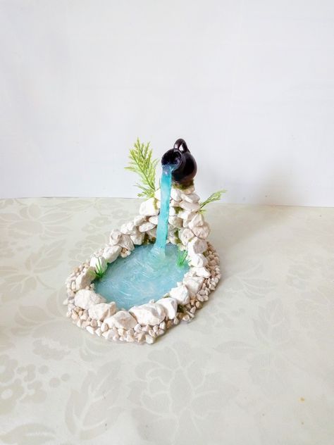 Fairy Garden Furniture, Fairy Garden Designs, Fairy Garden Crafts, Fairy Furniture, Mini Fairy Garden, Fairy Crafts, Bed Diy, Fairy Garden Houses, Diy Fairy