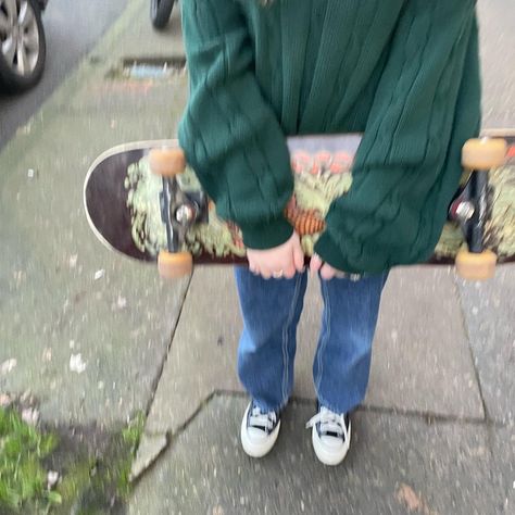 Skateboard Playlist Cover, Green Skateboard Aesthetic, Pretty Skateboards, Green Converse Aesthetic, Converse Skateboard, Green Skateboard, Before Trilogy, Converse Aesthetic, Skateboard Aesthetic