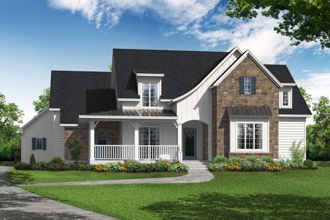 Elberton Way House Plan, Elberton Way, Acadian Homes, Country Office, 4 Car Garage, Garage Floor Plans, Custom Home Plans, Garage Floor, Loft Spaces