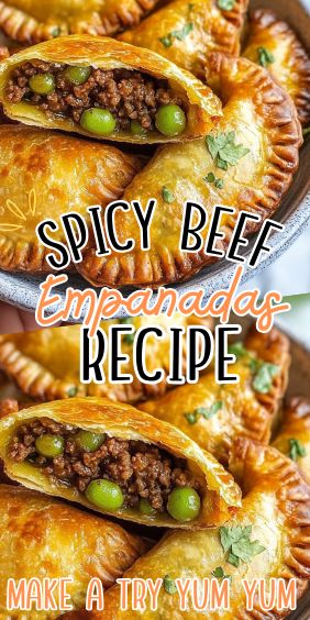 Spicy Beef Empanadas Empanada Filling Recipes Ground Beef, Spicy Ground Beef Recipes, Beef Empanadas Recipe, Mexican Beef, Beef Empanadas, Beef And Potatoes, Spicy Beef, Empanadas Recipe, Dinner Meals