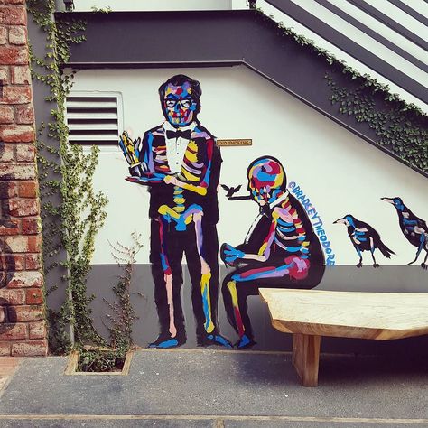 Love a little neighborhood art @BradleyTheodore by louiseroe Bradley Theodore Art, Bradley Theodore, Louise Roe, Street Art Graffiti Murals, Los Angeles Art, Urban Farm, Farm Art, Graffiti Murals, Nobody Knows