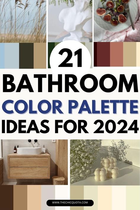 bathroom color schemes Bathroom Color Palettes, Pastel Bathroom Ideas, Color Scheme Inspiration, Popular Bathroom Colors, Bathroom Color Ideas, Pastel Bathroom, Bathroom Color Palette, Best Bathroom Colors, Small Bathroom Colors