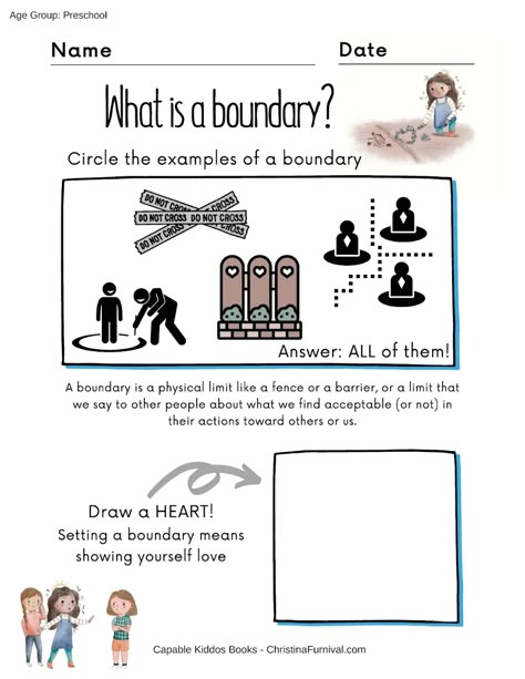 Teaching kids about healthy friendships and boundaries | therapist.com Boundary Activities For Kids, Assertiveness Activities For Kids, Teaching Boundaries To Kids Activities, Mental Health Lessons For Kids, Kids Counseling Activities, Friendship Worksheets For Kids, Boundary Activities Therapy Ideas, Boundaries Activities For Kids, Boundaries Worksheet Mental Health