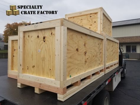 Heavy duty wooden shipping crates certified for ISPM-15 export compliance. Built right. Crate Bookcase, Wooden Shipping Crates, Crate Seats, Wooden Crate Boxes, Diy Camper Trailer, Shipping Crates, Diy Camper, Camper Trailer, Wood Crates