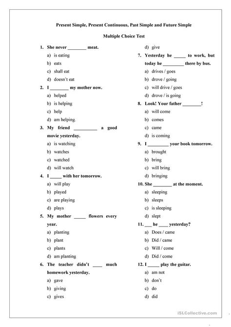 Multiple choice test. For beginners - English ESL Worksheets English Tests For Beginners, English Test For Beginners, 6th Grade Spelling Words, Complex Sentences Worksheets, 6th Grade English, Direct And Indirect Speech, English Grammar Test, Punctuation Worksheets, Multiple Choice Test