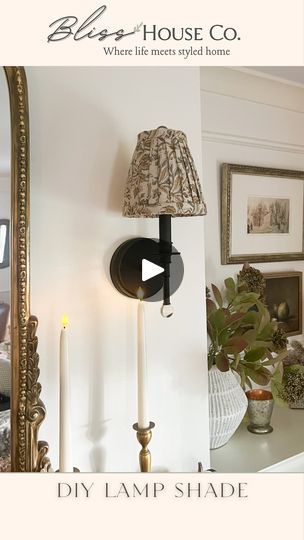 11 reactions · 9 comments | DIY Pleated lamp shades are SO easy to do and they make a huge impact on any lampshade. I plan to make some for my chandelier too. Full tutorial in highlights!

💕Comment “SHADE” for the materials to be sent to your DMSs

#vintagestyle #vintagedesign #modernvintagehome #fallhome #transitionalstyle #oldhomerenovations #homedecoration #hyggehome #nancymyersinteriors #oldhomeinteriordesign | The Bliss House Co. | Becca Lynn · It's Lookin' Good Pleated Lamp, Pleated Lamp Shades, Block Print Fabric, Modern Vintage Home, Hygge Home, Cottage Core Aesthetic, English Style, Block Printing Fabric, Transitional Style