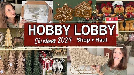 In this video, I’m taking you along as we browse all the NEW Christmas decor at Hobby Lobby for 2024. I'll share my favorites plus those popular decor items that have high risk of selling out quickly. Also, stick around till the end and I'll share all my Christmas decor must- haves in fun haul. Hobby Lobby Christmas Decor Ideas, Hobby Lobby Christmas Decor, Hobby Lobby Decor, Hobby Lobby Christmas, Popular Decor, My Hobby, Shop With Me, Christmas 2024, New Hobbies