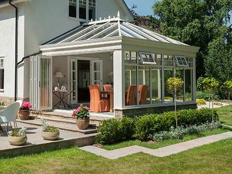 Entrance To House, Edwardian Conservatory, Lantern Roof, Lean To Conservatory, Modern Conservatory, Orangery Extension, Conservatory Ideas, Home Extensions, Conservatory Design