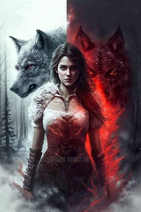 Wolf Goddess, Werewolf Aesthetic, Wolf Warriors, Wolves And Women, Wolf Spirit Animal, Werewolf Art, Gothic Fantasy Art, Wolf Wallpaper, Wolf Pictures