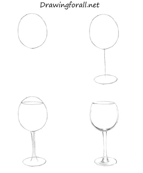 How to Draw a Wine Glass: http://www.drawingforall.net/how-to-draw-a-wine-glass/ Wine Glass Drawing, Basic Sketching, Pencil Drawings For Beginners, Wine Painting, Drawing Tutorials For Beginners, Cool Pencil Drawings, Object Drawing, Wine Art, Pencil Art Drawings