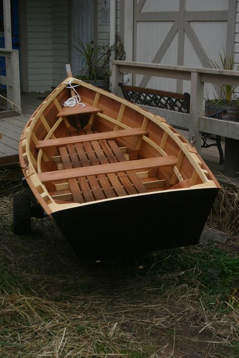 Monk flat-iron skiffs were designed by the famed Pacific Northwest designer Edwin Monk. He included the plans for these popular little boats in his 1934 book "Small Boats". These skiffs are colloquially known as "flat-irons" or just "flatties" since that's what they look like when viewed directly from above - the flat-iron (sometimes known as a "sad-iron", don't ask me why) used by our grandparents to press clothes. We build these types of ... Popular Mechanics Diy, Wood Boat Plans, Plywood Boat Plans, Plywood Boat, Wooden Boat Building, Build Your Own Boat, Row Boats, Wooden Boat Plans, Boat Building Plans