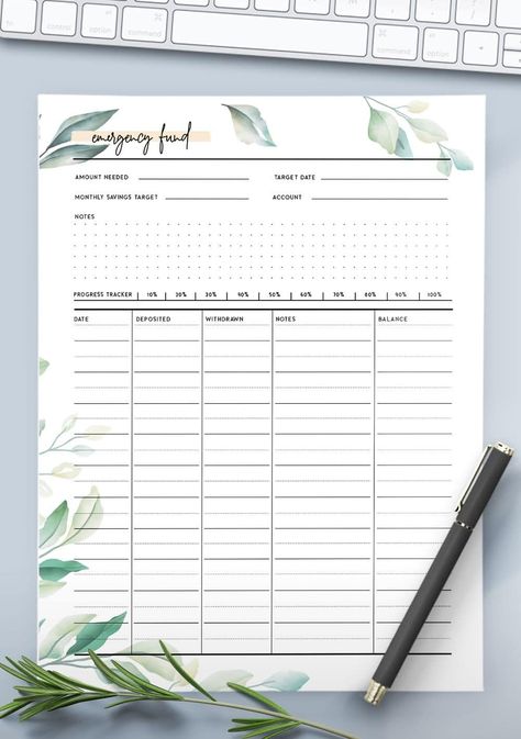 Use this free emergency fund tracker template as part of your financial planner. You can include an emergency fund as part of your budget. Learn out how on the blog! Emergency Fund Savings Plan Printable, Financial Templates, Tracker Printable Free, Emergency Fund Tracker, Debt Tracker Bullet Journal, Savings Tracker Bullet Journal, Saving Tracker Bullet Journal, Free Budget Printables, Savings Goal