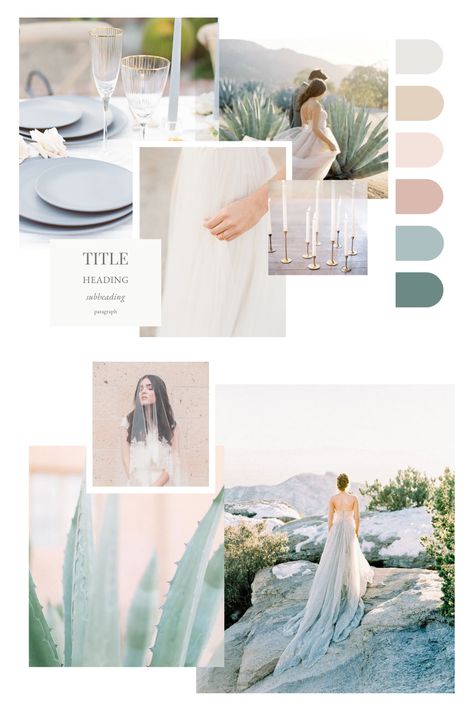 Mood Board For Wedding, Agave Green Wedding Theme, Modern Wedding Themes Color Palettes, Agave Wedding Color Scheme, Wedding Moodboard Inspiration Color Palettes, Wedding Pallettes Colors, Agave Wedding Color, Agave Theme Wedding, Agave Color Palette Wedding