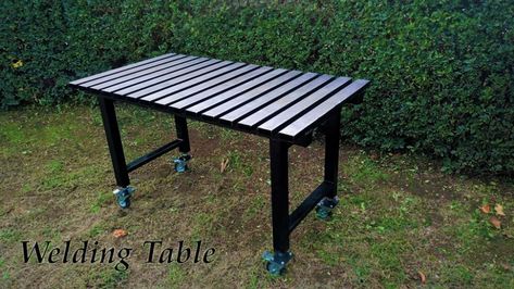 Diy Welding Table, Welding Bench, Welding Projects Ideas, Welding Table Diy, Aluminum Welding, Welding Tables, Welding Ideas, Welding And Fabrication, Diy Welding