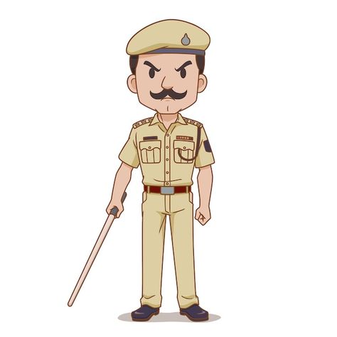 Police Art, Indian Police, Community Workers, Community Helper, Police Uniforms, Isometric Illustration, Community Helpers, Cartoons Png, Policeman