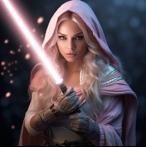 Star Wars Women Jedi, Female Jedi Art Character Design, Female Jedi Art, Star Wars Oc Female Jedi, Star Wars Sith Female, Star Wars Alternate Universe, Star Wars Female, Jedi Princess, Female Jedi