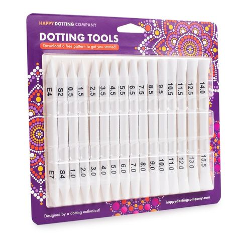 Tools For Painting, Mandala Dot Art, Dotting Tool, Painted Rocks Diy, Dot Art Painting, Mandala Dots, Stone Crafts, Dots Design, Dot Art