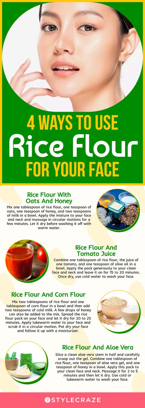 What Are The Benefits Of Using Rice Flour On The Skin? Uses Of Rice Flour For Skin, Rice Flour Benefits For Skin, Rice Flour Face Mask For Acne, Rice Powder For Skin, Rice Powder Face Mask, Crochet Blanket Stitch Tutorial, Rice Flour For Skin, Diy Face Powder, Rice Water For Skin