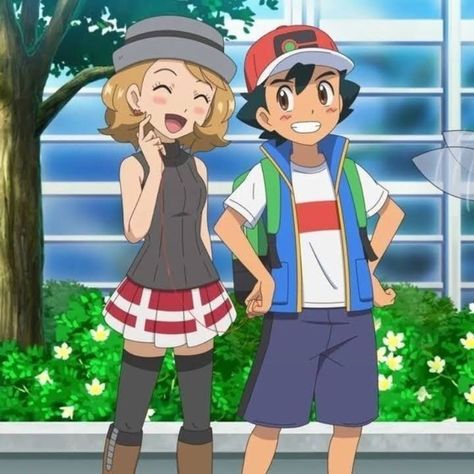 Ash And Serena, Ash Serena, Beautiful Moon Pictures, Pokémon Oras, Pokemon Couples, Pokemon Ash And Serena, Pokemon Backgrounds, Ash Pokemon, Pokemon Waifu