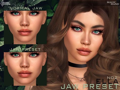 Sims 4 Cc Jaw Preset, Sims 4 Presets, Sims 4 Black Hair, The Sims 4 Skin, Cc Mods, Skin Details, Sims 4 Cc Makeup, Sims 4 Body Mods, Sims 4 Cc Skin