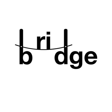 #verbicon bridge by AzAd RaWaT Typography Logo Inspiration, Behance Project, Typography Logo, Online Portfolio, Behance Net, Logo Inspiration, Creative Professional, Adobe Illustrator, Illustrator