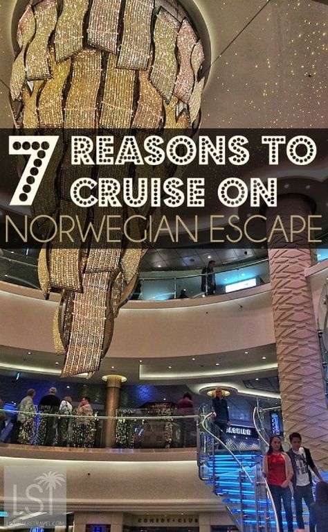 Cruising on Norwegian Cruise Lines' latest ship Norwegian Escape Norwegian Cruise Escape, Cruise Norwegian, Norwegian Cuisine, Ncl Cruise, Norwegian Escape, Biggest Cruise Ship, Packing For A Cruise, Cruise Lines, Mediterranean Cruise