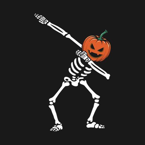 Check out this awesome 'Halloween+Dabbing+Pumpkin+Skeleton' design on @TeePublic! Halloween Aesthetic Skeleton, Halloween Facebook Cover, Scary Scarecrow, Ghoul School, Creepy Movies, Pumpkin Skeleton, Pumpkin Wallpaper, Halloween Wallpaper Cute, Scary Wallpaper